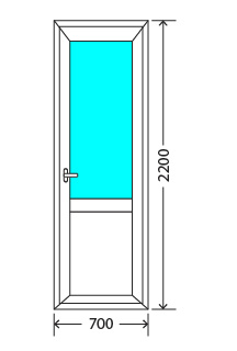 Балконный блок: дверь KBE Эталон 58 Люберцы